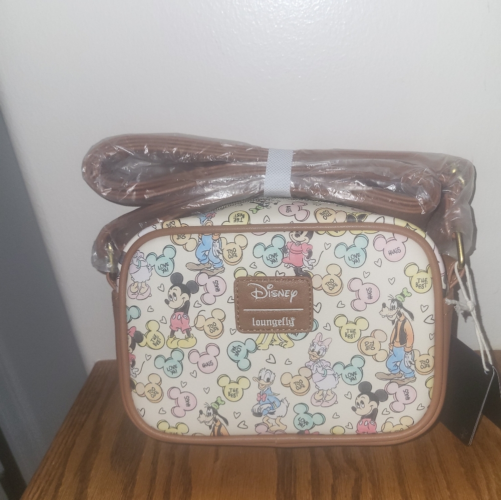 Disney Loungefly Character Print Crossbody Bag - Picture 1 of 6